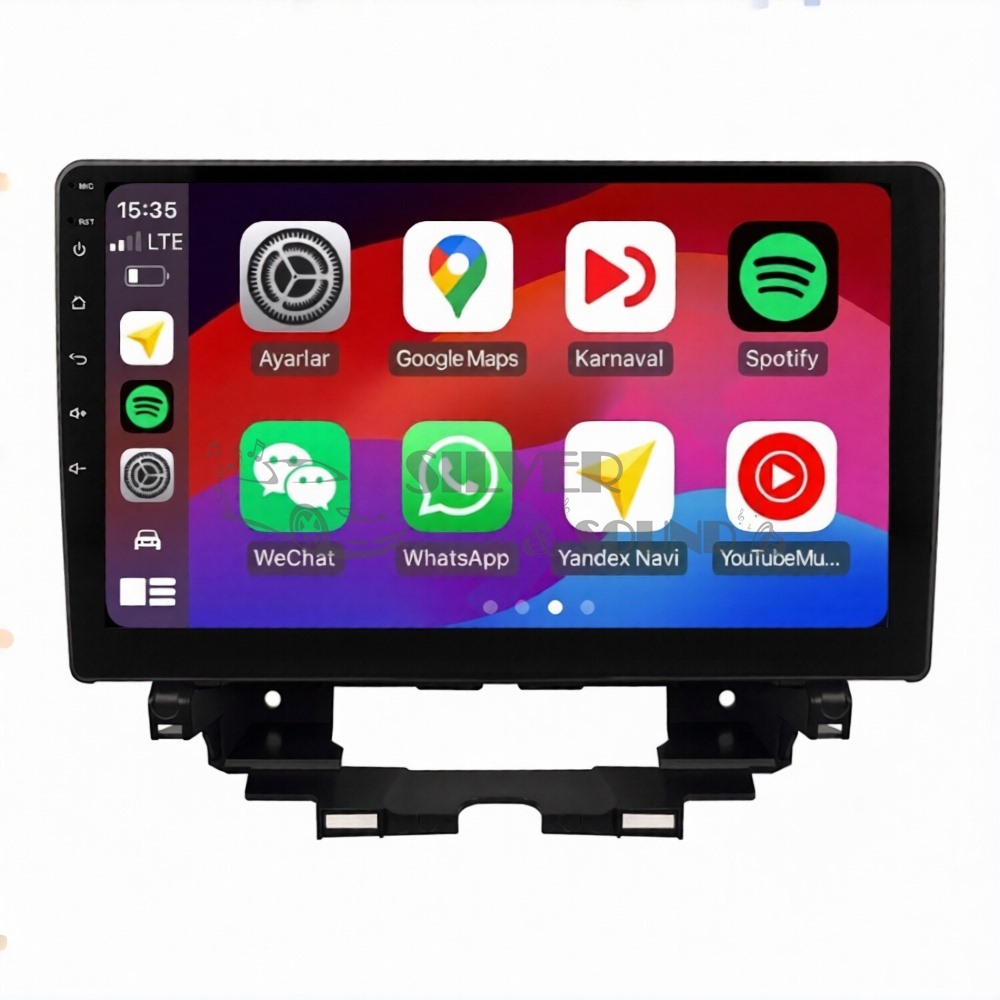 Renault Kangoo 9 inç Carplay Androidauto Multimedya Sistemi