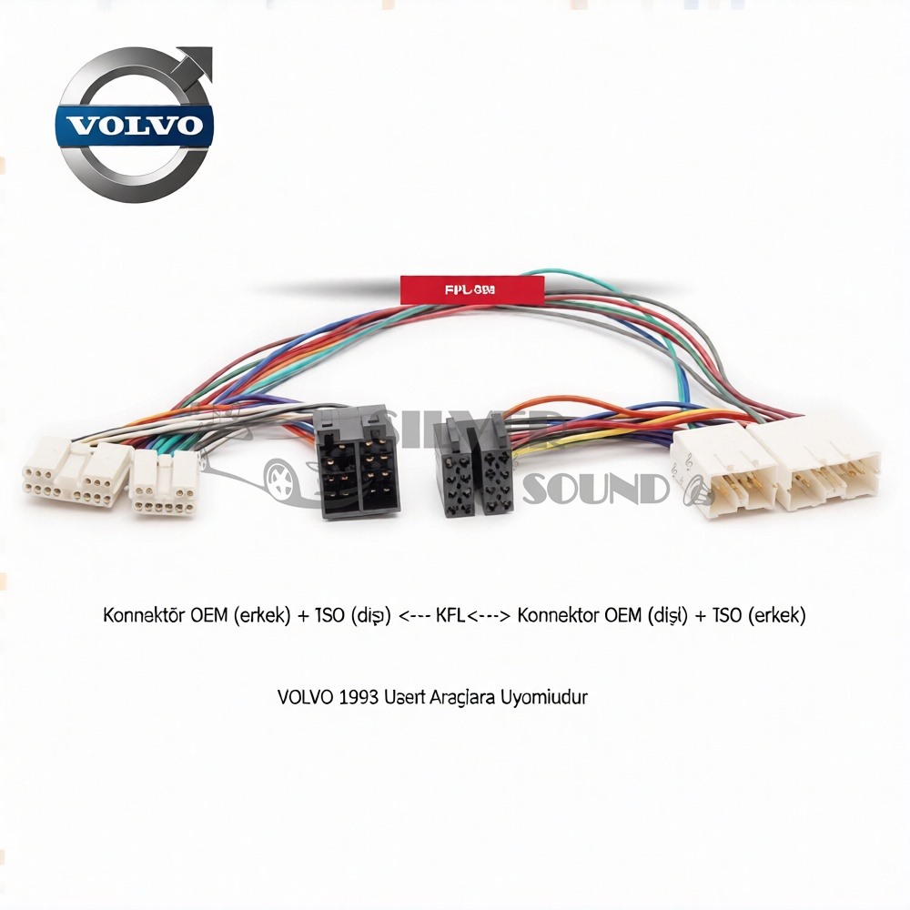 Volvo iSO T Kablo Dönüştürme Soketi 12-228